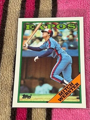 1988 TOPPS TIFFANY #138 MITCH WEBSTER EXPOS VINTAGE NM-MT BASEBALL CARD !! - Photo 1/2