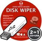 Hard Drive Eraser USB & CD NEW 2025 DBAN Remove Destroy Disk Wiper 2in1 Software