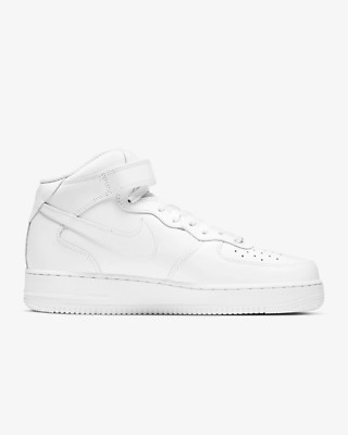 Nike Air Force 1 Mid '07 Unisex Sneaker Weiß/Weiß (UK-4,5) Brandneu