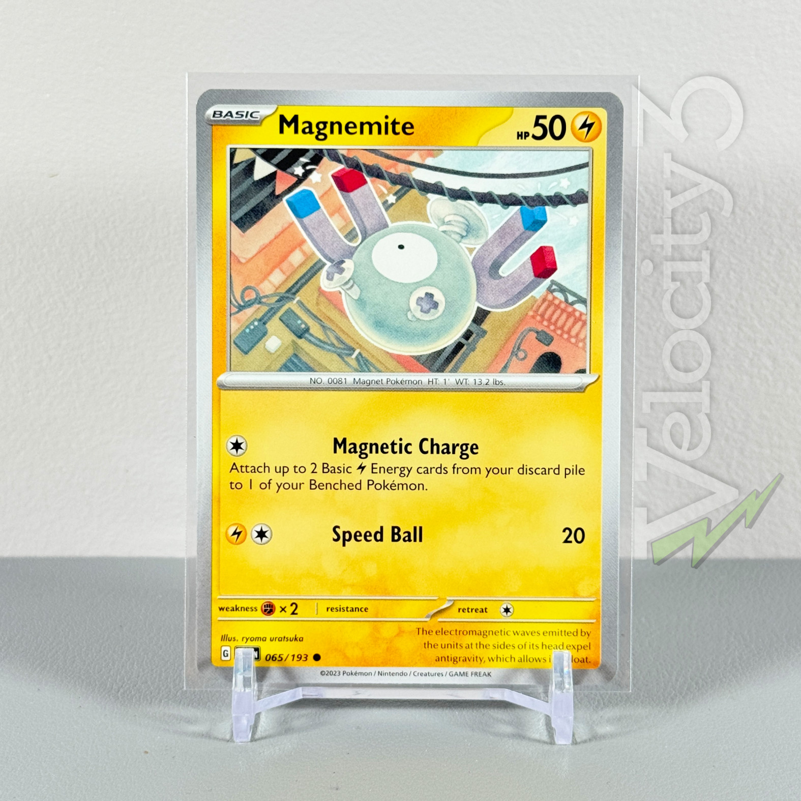 Pokemon TCG Card: MAGNEMITE 65/193 | Common | Paldea Evolved | NM/Mint