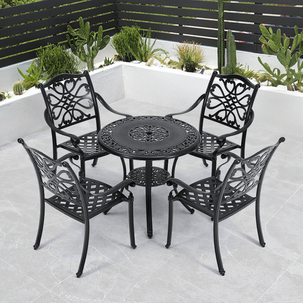 Garden Furniture Set Piece Table Padded Seat Patio Camping Outdoor  Balcony Set