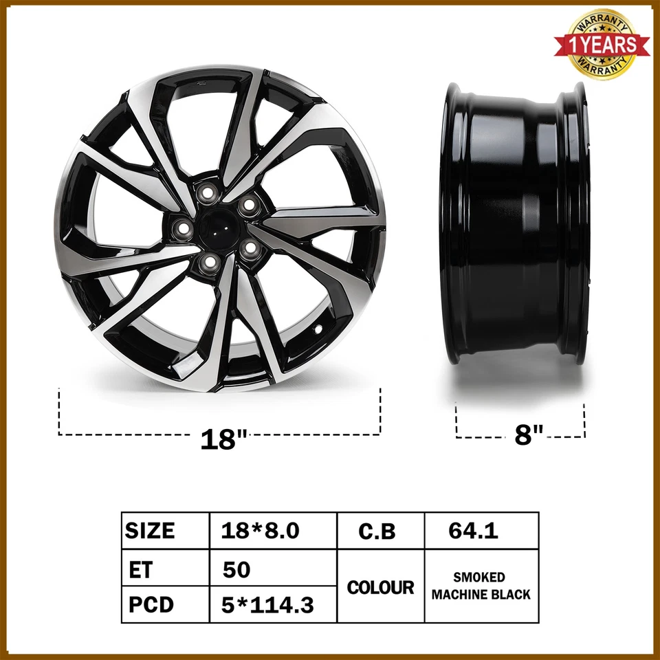 Llanta de repuesto para Honda Civic 2017 2018 2019 2020 2021 18" calidad OEM Foto 2 de 4