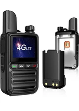 4G LTE POC Walkie Talkies Long Range Two Way Radio 2 Pack Nationwide PTT