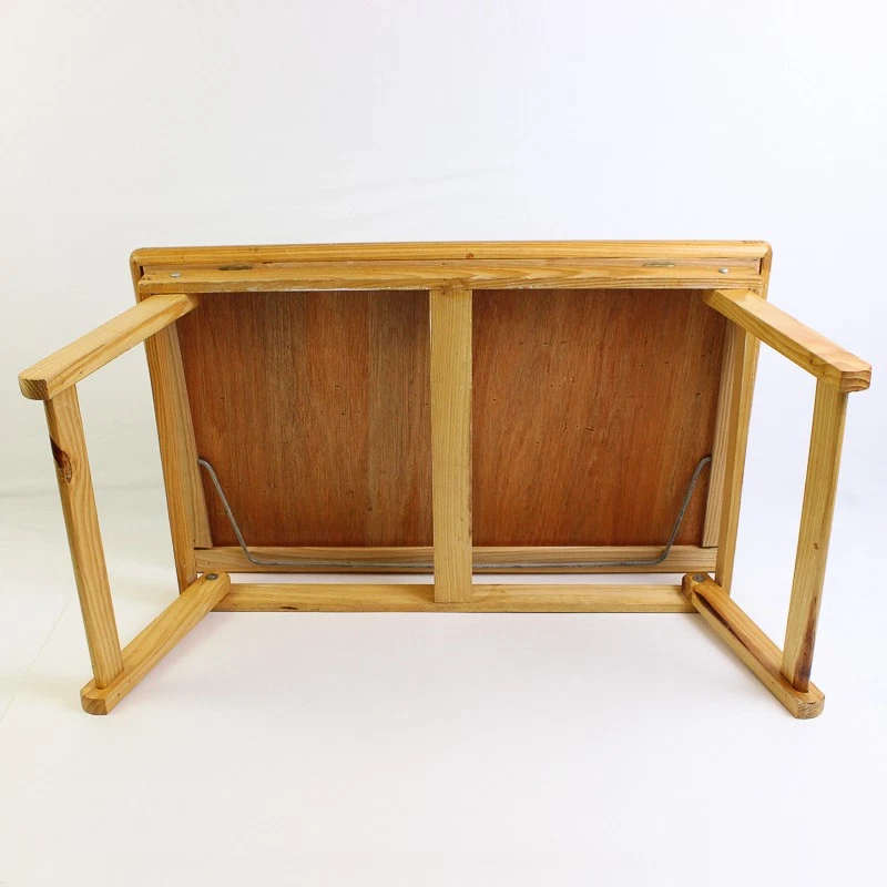 Wood Folding Lap Serving Tray Desk Bed Tea Breakfast Dinner TV Table Top - Image 3 of 4