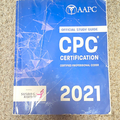 AAPC Official Study Guide CPC Certification Medical Coding Exam Prep 2021 Book