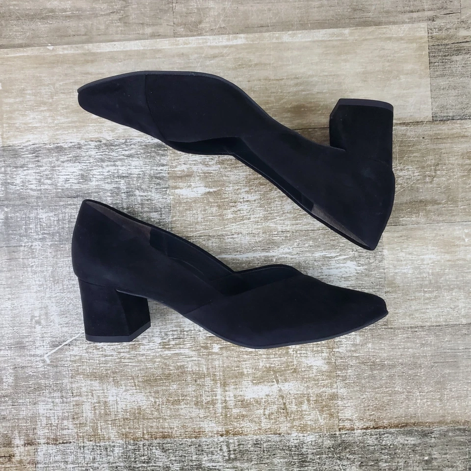 Paul Green Rendi 女式高跟鞋 6 码(英国 3.5 码)方跟尖头黑色 — 第 2/4 张图片