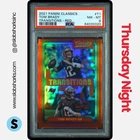 2021 PANINI CLASSICS #T-1 TOM BRADY TRANSITIONS RED /50 PSA 8