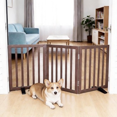 Dog Gate Indoor, Freestanding Dog Fence for The House, Doorways, Hallways,or ...