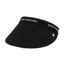 Helen Kaminski Carter Black Visor Cap HAT51919 144698609