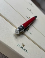 2025 Rolex Red Ruby Oyster 2025 Ballpoint Pen with Box & Pouch – Luxury Gift