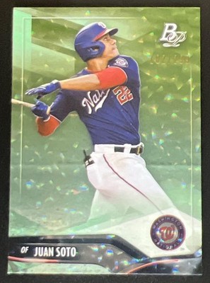 2021 Bowman Platinum Juan Soto #73 Foilboard 162/299 Nationals