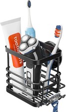 Patented Suction Cup Toothbrush Holder Stainless Steel Antipuddling Shower Tooth