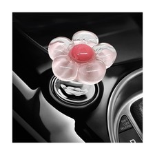 Push to Start Button Cover, Resin Flower Car Engine Start/Stop Button Decor I...
