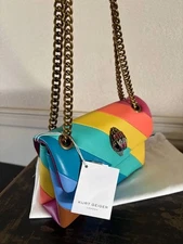 Kurt Geiger London Mini  Kensington Rainbow Leather  Crossbody/Shouler Bag-NWT