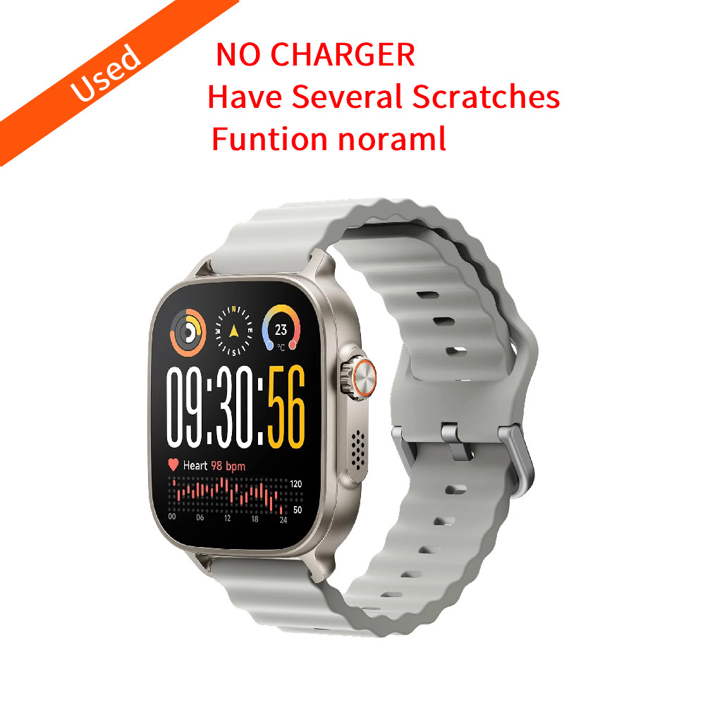 Realme Watch 5 Smartwatch, 1,97" AMOLED GPS NFC Bluetooth Anrufe IP68 No charger