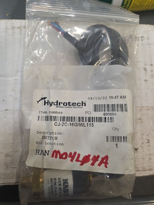 #ad #ad NASON CJ 2C 16G WL115 Pressure Sensor 1 8 INCH NPT MALE 125V 10 100 PSI 18quot; $87.91