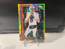 2025 Topps Chrome Jake Browning  Gold Leather/50  Refractor💥 Bengals