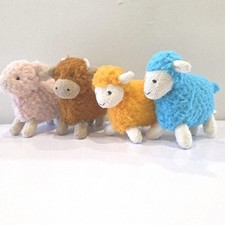 Jellycat Sugar Sheep Blue, Orange, Cow, Pig x 4 Farm Friends