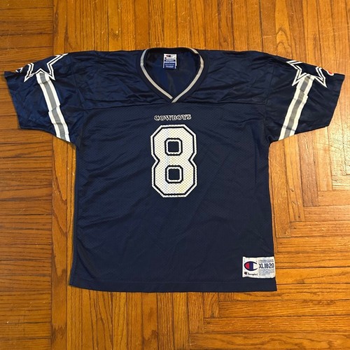 Vintage Champion Troy Aikman Dallas Dallas Cowboys Jersey Youth XL 18-20 90s