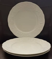 Set of 3 Philippe Deshoulieres Blanc De Blanc Dinner Plates 10 1/4” France 