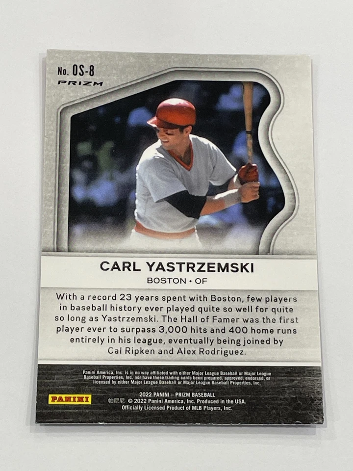 Prizm Baseball Old School 2022 rojo/blanco/azul Prizm - Carl Yastrzemski - Medias Rojas Foto 2 de 2