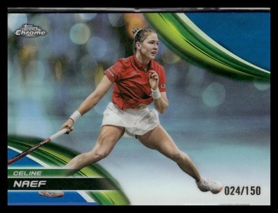 2025 Topps Chrome #159 Celine Naef Blue Refractor #/150