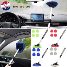 Windshield Cleaning Tool Kit Car Window Glass Wiper Cleaner Brush Pad Extendable