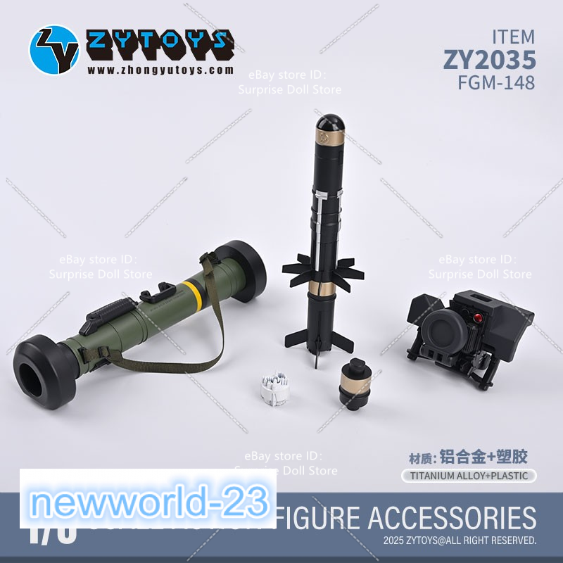 ZYTOYS ZY2035 1/6 FGM-148 antitank guided missile Gun Model Fit 12