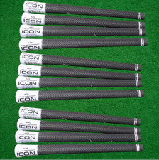 True Temper Icon Golf Grips Standard .580" Round 52g - EPDM Rubber - Black/White