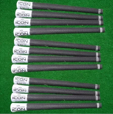 True Temper Icon Golf Grips Standard .580" Round 52g - EPDM Rubber - Black/White