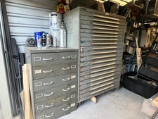 19 Drawer Nu-era Stanley Vidmar Style Tool  Chest Flat File With Dividers