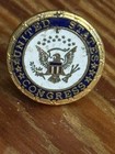 Vintage United States Congress Seal Congressman - Page Lapel Blue and White Pin