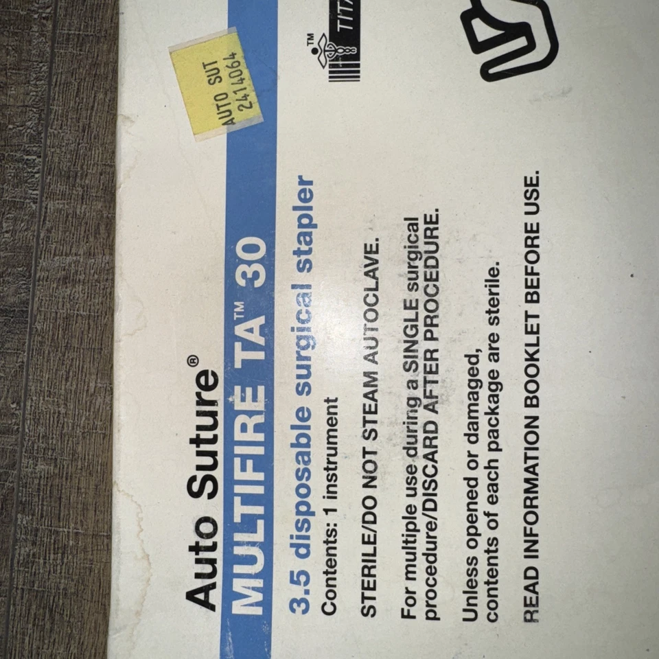 Titanium TA 30 Auto Suture Stapler 3.5 - Image 2 of 4