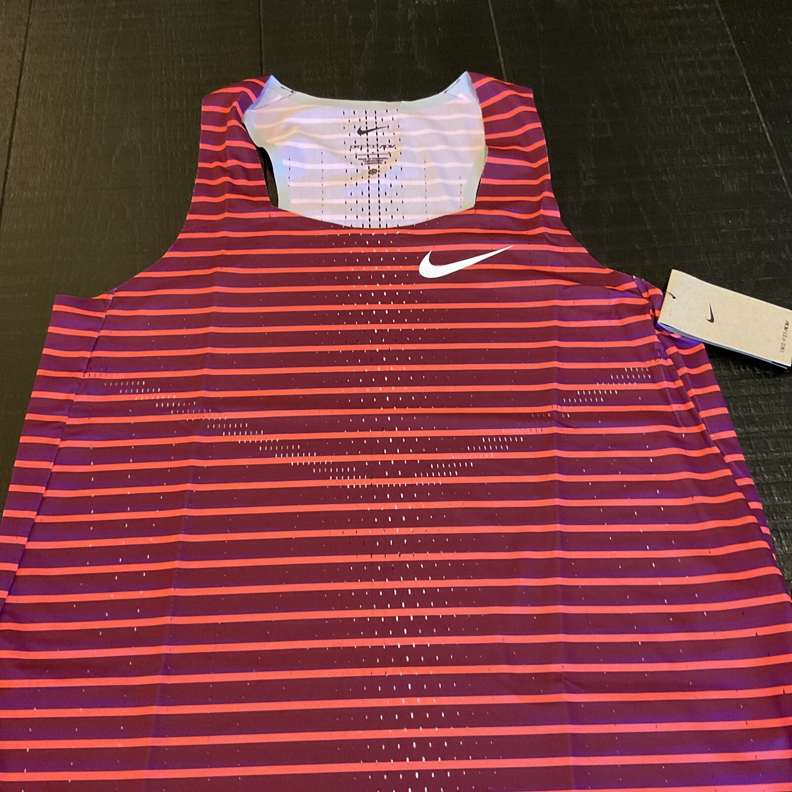Nike Dri-Fit ADV Aeroswift Running Singlet Red Women’s Size L RARE image 2