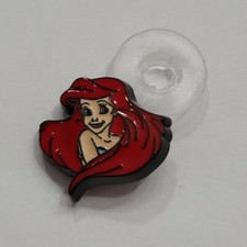 DISNEY SHOE SHOELACE CHARM CROCS PRINCESS ARIEL THE LITTLE MERMAID METAL ZIBBITZ