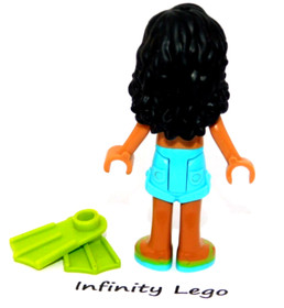 LEGO Kate Minifig Friends Water Scooter Fun, with Lime Flippers (41000)