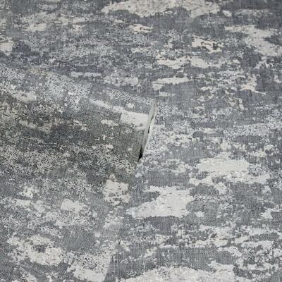 Arthouse Patina Strukturtapete Vinyl Glitzer Metallic Grau Silber 297601