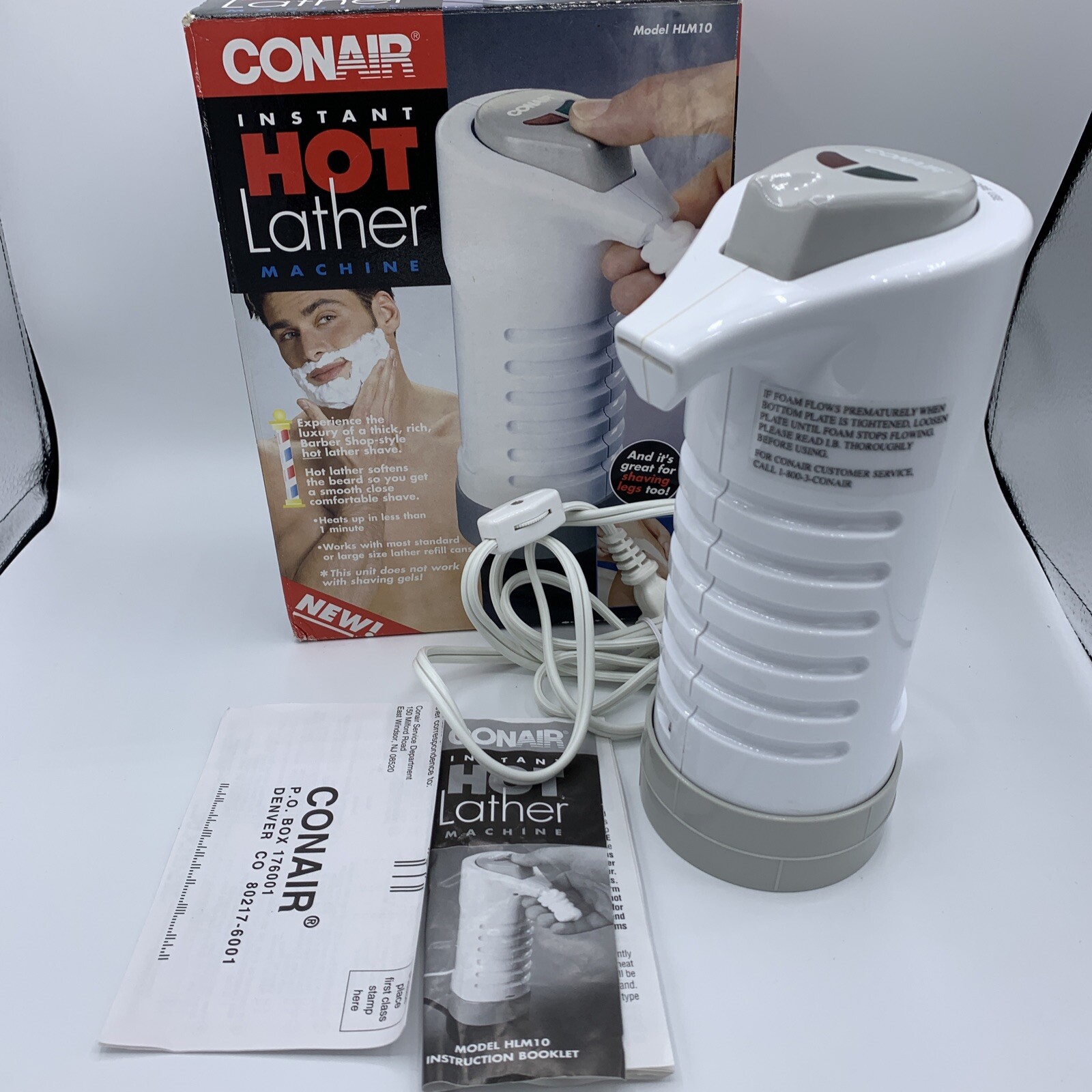 Conair Instant Hot Lather Machine Model HLM10 w/ Box 864206000017 eBay