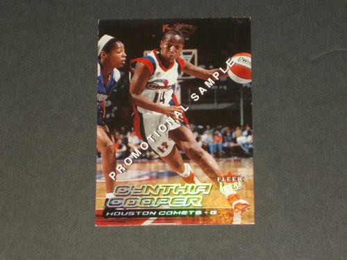 2000 Fleer Ultra WNBA, CYNTHIA COOPER, PROMOTIONAL SAMPLE, BEAUTIFUL Card!!