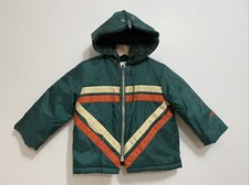 Vtg Toddler Weather Tamer Coat Sz 3T Full Zip With Hood Unisex Made America USA