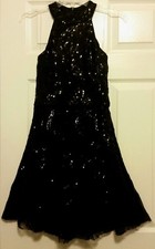 Little Black Dress LBD Women's Cocktail Small Sexy Sequin Sparkle Aline GORGEOUS