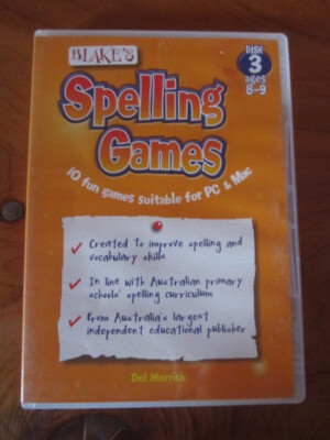 PC CD-ROM GAME SPELLING GAMES 10 FUN GAMES DISK 3 GREAT ** MUST SEE ...