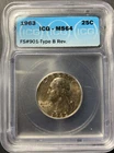 1963 ICG MS64 silver washington quarter