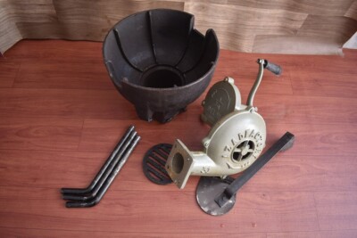 Vintage Style Forge Furnace 22x12'' Hand Blower Pedal Blacksmith Iron 8kg