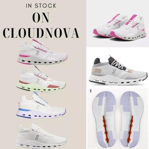 On Cloud Cloudnova (Various Colors) Women's Running Shoes FREESHIPPING New  - Picture 1 of 34