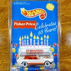 Hot Wheels Vintage Fisher-Price '65 Mustang 1 of 8000 White WW 1996 Ford 1965