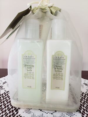 IMAGE Essentials Aloe Vera 4 pc set Milk Bath, Body Lotion, Body scrub & Hand Cr