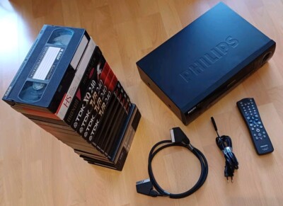 Philips VR 600 Video Recorder - VHS  - NTSC Playback - schwarzes/rauschiges Bild