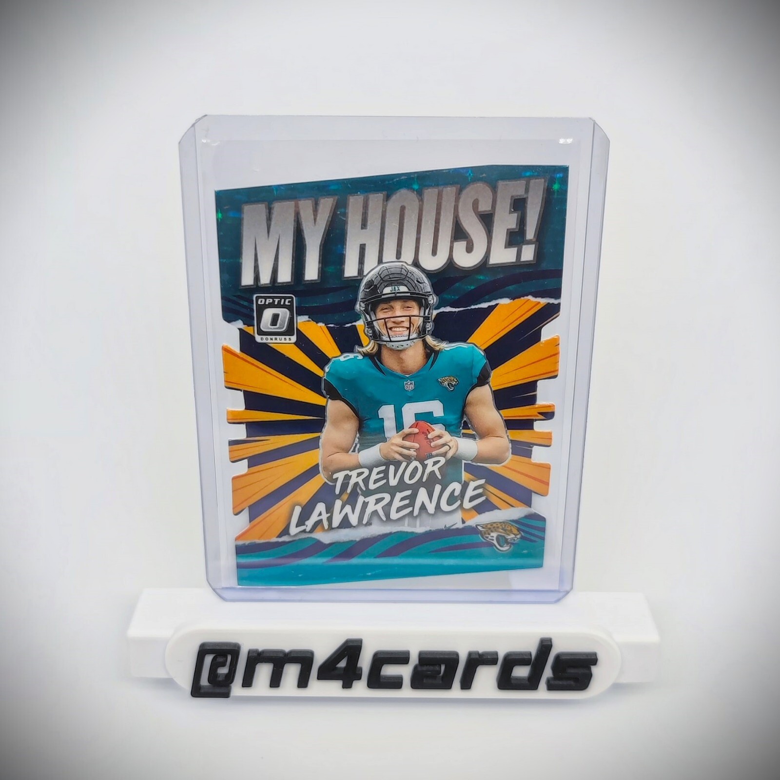 2021 Donruss Optic Trevor Lawrence My House Die Cut FOTL Purple Stars 12/25 JAGS