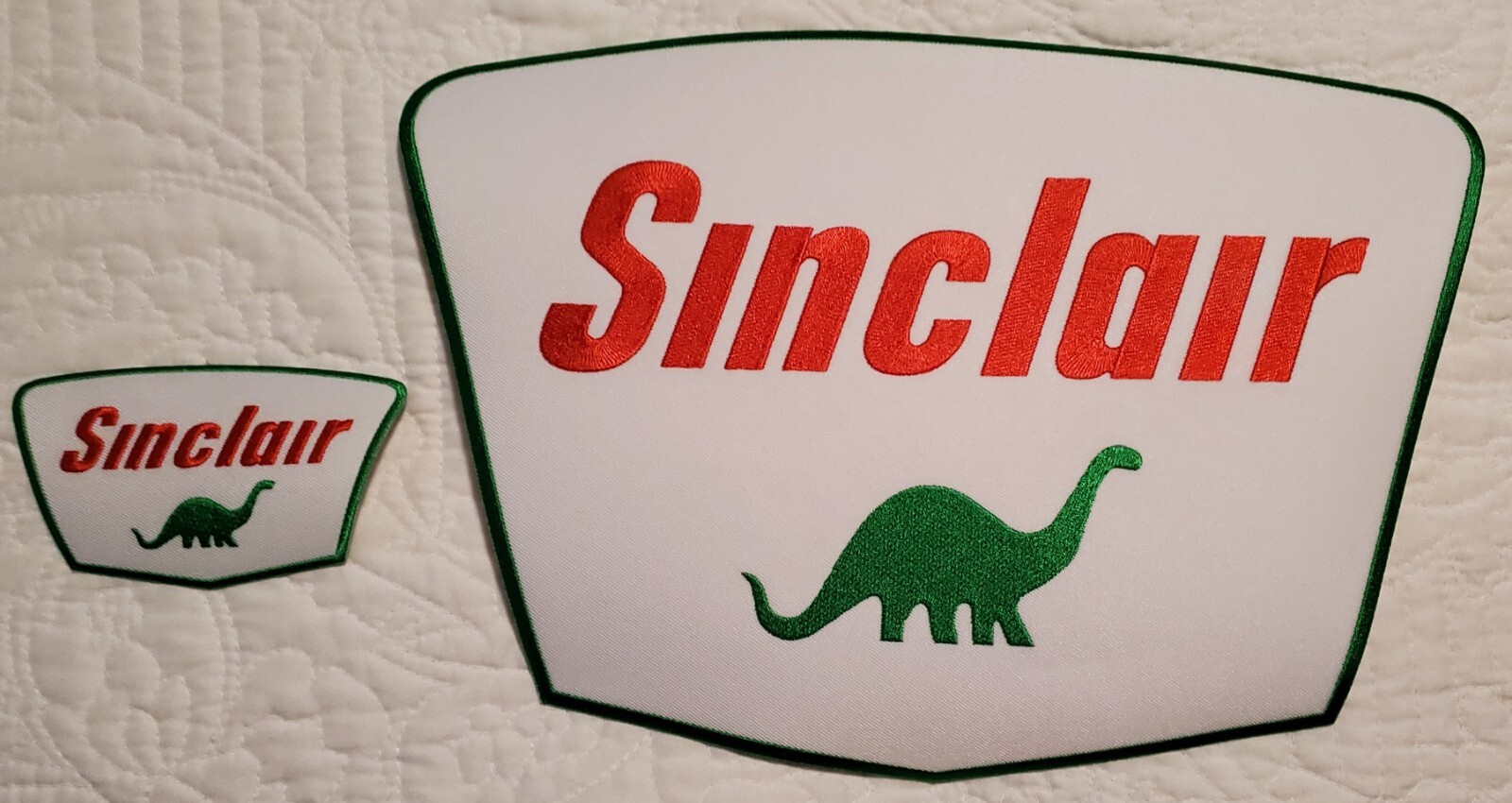 RETRO STYLE SINCLAIR GAS STATION EMBROIDERED CLOTH PATCHES